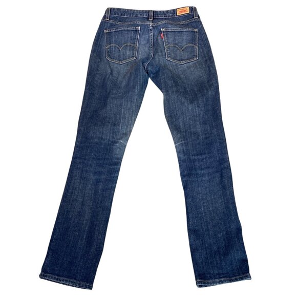 Levi's Mid Rise Straight 552 Blue Jeans Sz 4 Long  30.5x32.5" #99Q - Picture 5 of 10